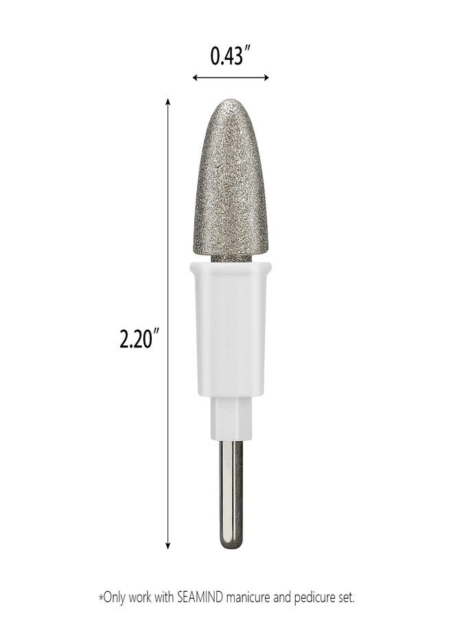 SEAMIND Sapphire Cone for Filing Thick Nails, Removing Calluses Hard Skin, Nail Drill Replacement Bit Only Compatible with SEAMIND Manicure and Pedicure Set… - Image 2